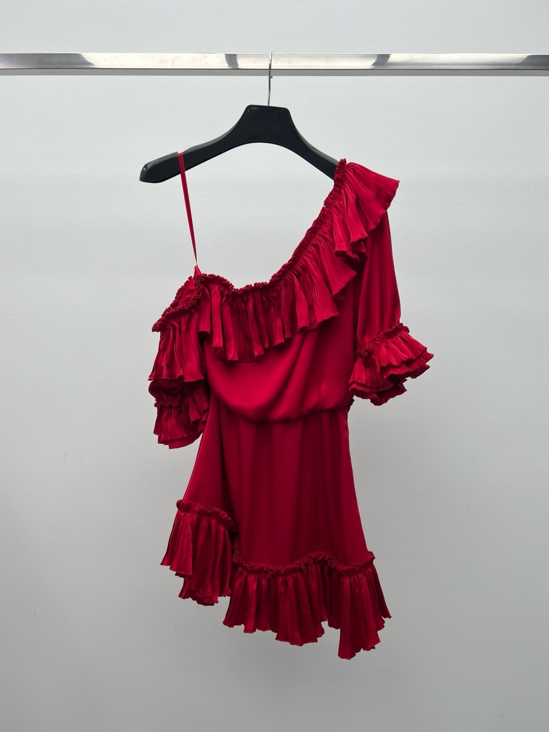 Elegant Ruched One-Shoulder Ac - Corset Waist Cinch recension och pris