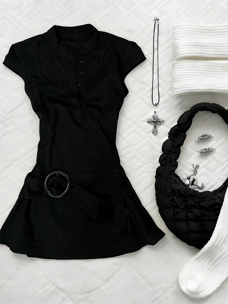 Vintage Style Black Slim Fit P - Corset Waist Cinch recension och pris