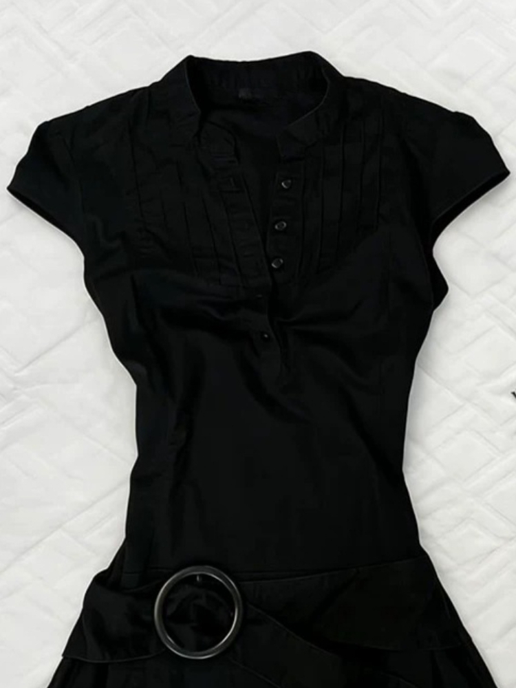 Vintage Style Black Slim Fit P - Corset Waist Cinch recension och pris